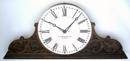 E. Howard and Co., MARBLE DIAL No. 30, made for public use over large passage ways, 8-day weight driven, from South Station (?), with F/S adjust above 12. C.1880. — Antique Clocks Price Guide