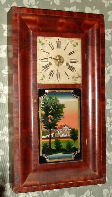 Forestville Manufacturing Co., 8-day time and gong strike OG shelf clock, 2-wt. C.1850. — Antique Clocks Price Guide