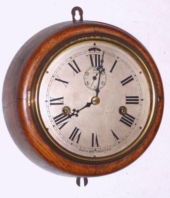 Seth Thomas Clock Co., 8-day lever movement timepiece/ marriage. Circa 1920. — Antique Clocks Price Guide