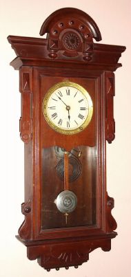 Seth Thomas Clock Co., "Panama", 8-day time/strike wall clock. Circa 1886 — Antique Clocks Price Guide