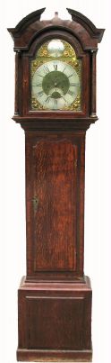 English, Thomas Radford, Leeds, Brass dial, 8-day tall case clock, 2-wt, bell strike, C.1770 — Antique Clocks Price Guide