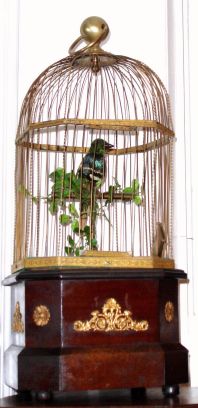 Swiss, coin operated singing bird in cage, large and loud, C.1890 — Antique Clocks Price Guide