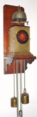 Japanese, large lantern clock, complete with a period Japanese made wall bracket, and its packing case with original Japanese writing. C.1790-1810 — Antique Clocks Price Guide