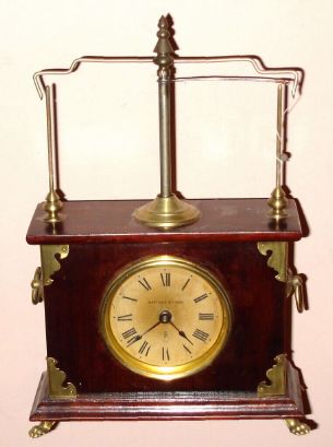 Jerome and Co., (New Haven Clock Co), "FLYING PENDULUM No. 1" C.1884 (New Haven made these for only one year- -they failed to sell because of poor time-keeping) — Antique Clocks Price Guide