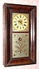 Chauncey Jerome, Bristol, Conn, "OG" shelf clock, 8-day time and strike, 2-weight in mahogany. C. 1845.