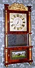 C. and L. C. Ives, Bristol, Conn, triple decker shelf clock, faux marble w/ gilt caps columns, and with large Joseph Ives, strap brass, roller pinion movement, 8-day, 2-wt. C. 1835.