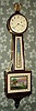 Chelsea Clock Co., WILLARD model weight banjo, for Van Heusen Charles Co., Albany (NY), serial No. 178472, with Mt. Vernon tablet. C.1927.