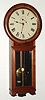 Seth Thomas Clock Co., "REGULATOR No. 2", walnut cased wall timepiece, weight driven, 8-day. The most common use of this clock was by American rail lines. C.1890.