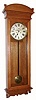 Sessions Clock Co., Forestville, Conn, "REGULATOR No. 6", large oak cased timepiece designed for use in public buildings. C.1912.