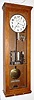 Landis Programmable Clock Co., Waynesboro, PA (1910-1937), oak cased electric master clock with central programmable mechanism intact. Landis bought out Fred Frick around 1910. The movement is to Frick's design, an iron A frame with brass bushings; see "150 Years of Electric Horology", page 29 for further details. C.1920.