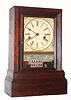 Conn. Clock Co., early beveled edge cottage clock, in a rosewood case, 1-day, dial touts "Polished Pinions, No. 1" C.1850.