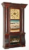 Birge, Peck and Co., Bristol, Conn, Column and Cornice in mahogany, 8-day time and strike, 2-wt. C.1855.