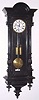 German, 2-Wt Vienna Regulator in the alt deutsch style, movement not original to the case. C.1880.