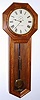 Seth Thomas, REGULATOR No. 18, long drop octagon with meter pendulum, weight driven, 8-day, mahogany case. C.1890.