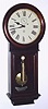 New Haven Clock Co., "SATURN", round drop timepiece, 8-day weight driven. C.1911.