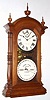 Southern Calendar Clock Co., St. Louis, MO "FASHION No. 4", double dial perpetual calendar clock, 8-day time and bell strike. C.1877.