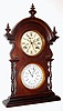 Welch, Spring and Co., "WAGNER, B.W., MANTEL" double dial perpetual calendar, 8-day time and strike. C.1878.