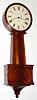 Foster S. Campos, tavern wall clock, a limited reproduction (ten only) of a rare Dunning clock owned by Herb Nillson, and that was sold at Skinners lot No. 37, June 7, 2009, for $29,625. Foster borrowed Nillson's very clock for 3 months to make the plans for this model, C.1983 (dated on case), serial No. 5.