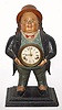 American, "JOHN BULL" cast iron blinker, the eyes moving up and down with each tick. C.1860.