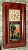 Forestville Manufacturing Co., 8-day time and gong strike OG shelf clock, 2-wt. C.1850.