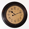 German, Junghans, large gallery clock,