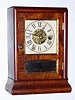 Seth Thomas Clock Co., "Cottage C", flat top with OG bottom, 30-hour time/alarm cottage timepiece with a C-type movement, Plymouth Hollow label. C.1860