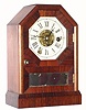 Seth Thomas Clock Co., "Octagon Top", 30-hour time/alarm cottage timepiece with a C-type movement, and early beveled edge bottom. C. 1860.