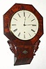 Chauncey Jerome, New Haven, Conn, 8-day single fusee drop octagon wall timepiece. Circa 1850.