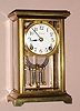 Ansonia Clock Co., DORVAL, 4-glass crystal regulator, 8-day time and gong strike, C.1915