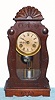 F. Kroeber Clock Co., "Speedwell", 30-hour time and bell strike mantel clock. Circa 1880.