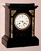 French, 8-day time/strike marble mantel clock retailed by J. E. Caldwell, Philadelphia. Circa 1890