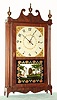 Norris North, Torrington, Conn., 30-hour time/strike pillar and scroll clock, 2-wt, circa 1825