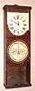 Welch, Spring and Co., "Damrosch" 8-day, Gale perpetual calendar movement and Welch time movt, + partial case to this model calendar clock. (For Parts) Circa 1885