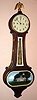 New Haven Clock Co., WILSON, oval bottom banjo timepiece, 30 day double spring movement, C.1920