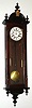 Ansonia Clock Co., CAPITOL, 2-weight wall timepiece, mahogany, with restorations, C.1900