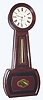 E. Howard and Co., Boston, "No. 2 Banjo", 8-day weight driven timepiece, in a grained cherry case, second to the largest size, C.1890,