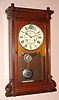 Seth Thomas Clock Co., "LINCOLN", 8-day time/strike shelf clock in walnut, C.1890