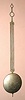 Pendulum only, American, gridiron, from a Jones, NY pinwheel wall regulator, 80 beat case.