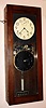 International Business Machine Co., (ITR Div), Endicott, NY, Fully programmable master clock, self winding, model 15-7, in a walnut finished case. C.1940