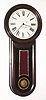 Howard Model 11, or KEYHOLE regulator, reproduction in a rosewood grained cherry case, 8-day, weight. C.1975