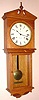 Seth Thomas "UMBRIA", 15 day double spring time only movement, in an oak case, C.1894