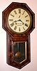 E. N. Welch Mfg. Co., "VERDI", 8-day time and strike octagon long drop wall clock. Circa 1878