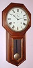 Seth Thomas Clock Co, "WORLD", 8-day time and gong strike long drop octagon school clock, C.1910