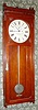 E. Howard and Co., Boston, "REGULATOR No. 72" in cherry, weight driven, 8-day, 14 inch dial, C.1890.