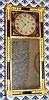 William Purinton, Lancaster, New Hampshire, 8-day wall timepiece, or "New Hampshire Mirror Clock" Circa 1820. William Purinton worked in Portland, Maine; Vassalborough, Maine and Lancaster, New Hampshire. A picture of the movement is shown in: "Willard's Patent Time Pieces by Paul Foley, pg. 96" and another example showing the movement and case of the same design is found in: "New Hampshire Clocks and Clockmakers" by Charles Parsons, pg. 204.