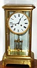 French, large 4-glass Crystal Regulator, retailed by H+F, Paris, and the movement signed by Vincenti, with 1855 award medallion, gong striking, C.1890