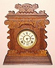Ansonia Clock Co., VINTON, oak cased cabinet clock, 8-day time and gong strike, C.1901