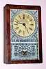 New England Clock Co., 30-hour shelf timepiece, commonly referred to as the "Cigar Box" clock, C.1851.