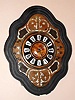 French, Picture Frame, or Baker's wall clock with MOP decorated dial surround, 8-day time/strike Circa 1880