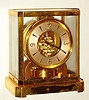 Swiss, LeCoultre, ATMOS, 15j., self winding perpetual running timepiece in a brass and glass case, serial no. 59555, C.1955.
